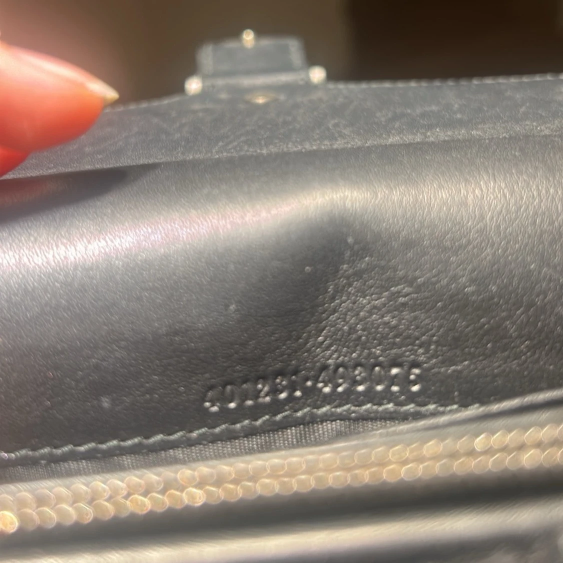 Gucci svart axelremsväska i sammet - 3