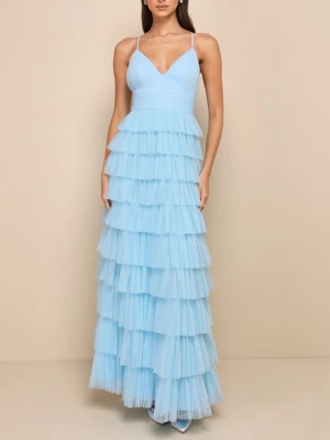 Balklänning  - Säljer min fina balklänning från Lulus i storlek S. Använd en gång, inga defekter💙