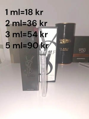 Ysl myslf edp samples - Bra för dig som inte gillar blind buy👌 Skriv om ni vill ha mindre ML.