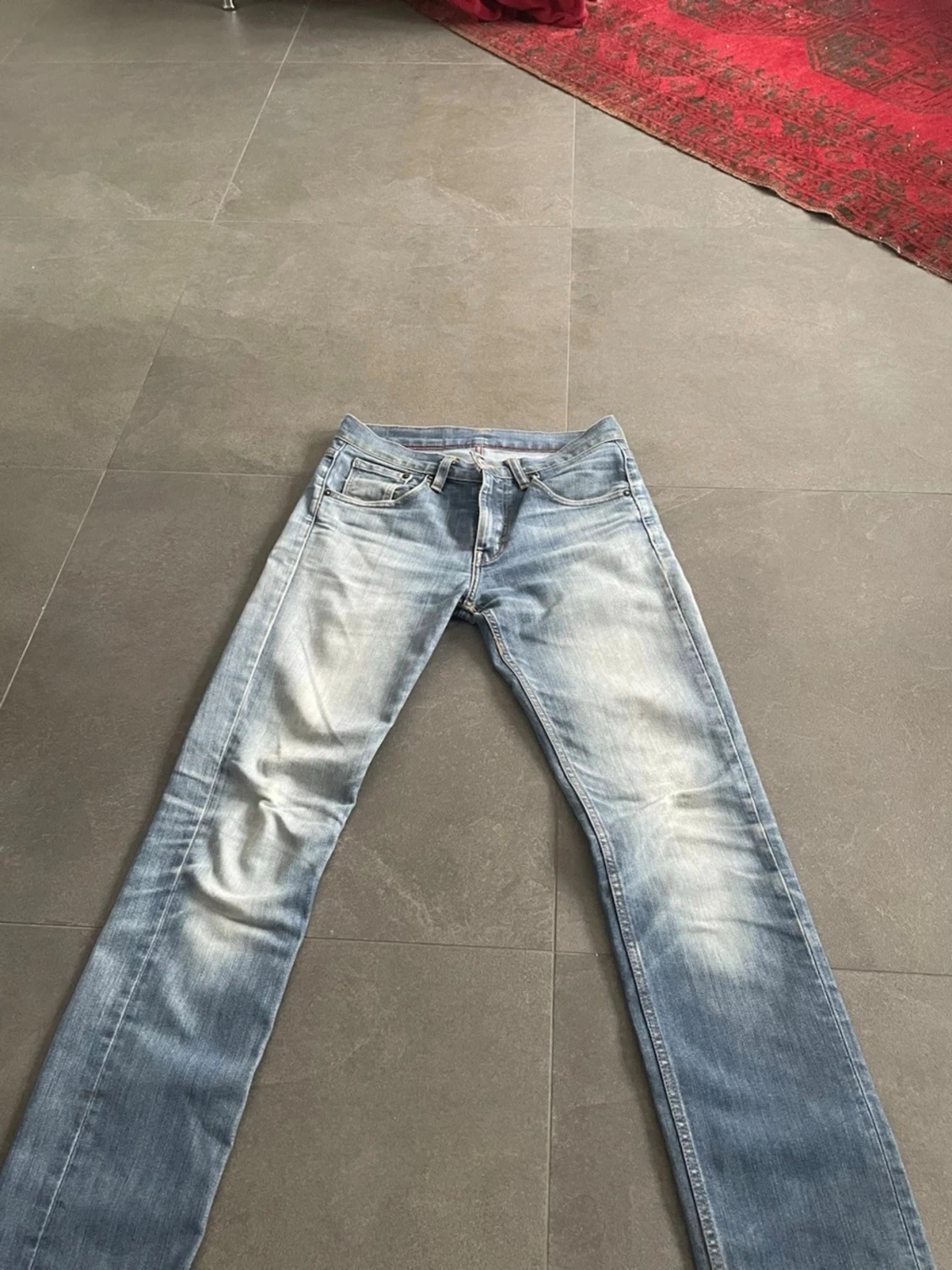Levi's ljusblå raka/slim jeans - 3