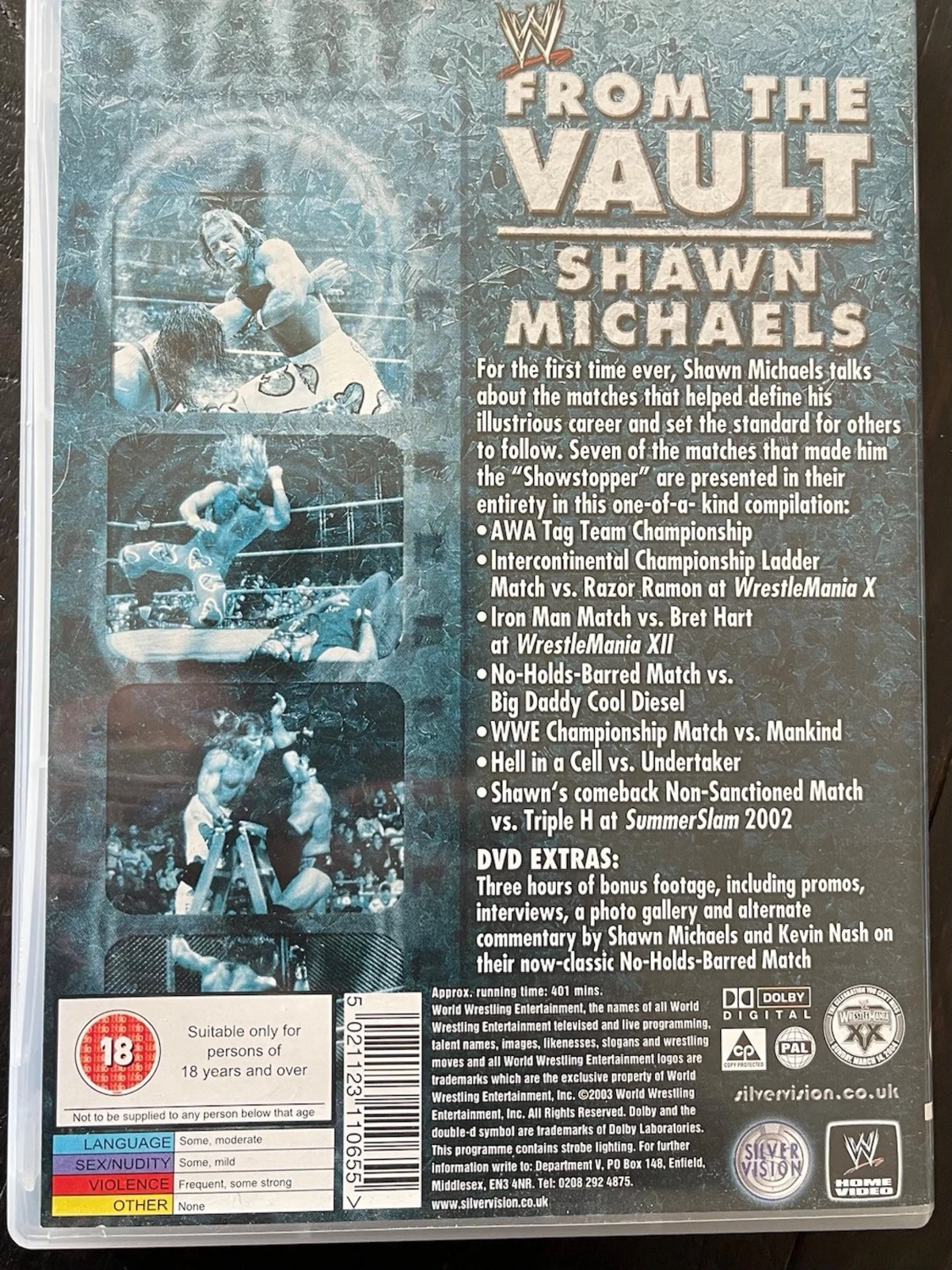 WWE From The Vault Shawn Michaels DVD (Wrestling) - 1