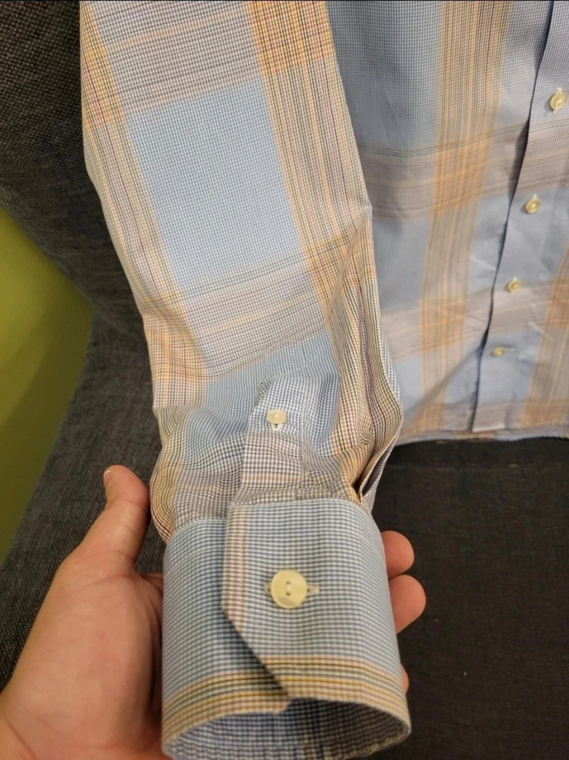 Rutig skjorta från Eton i bomull 40 15 3/4 - 3