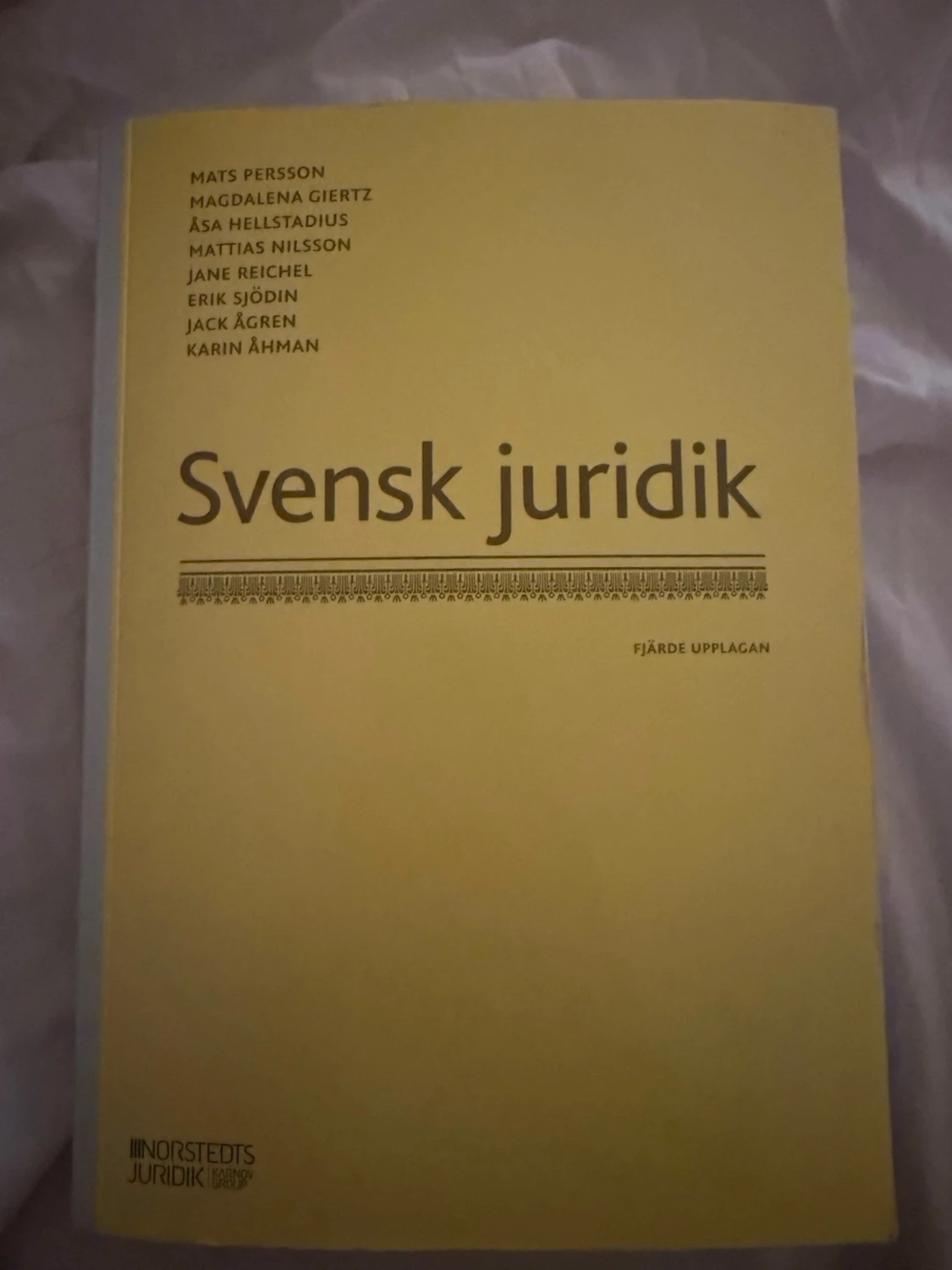 Svensk juridik fjärde upplagan