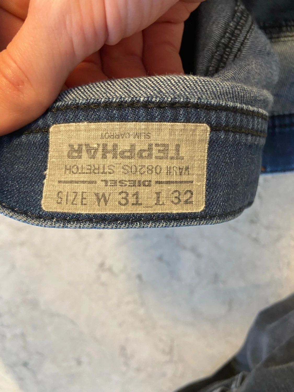 Blå Disel jeans med slitningar från 1978 - 3