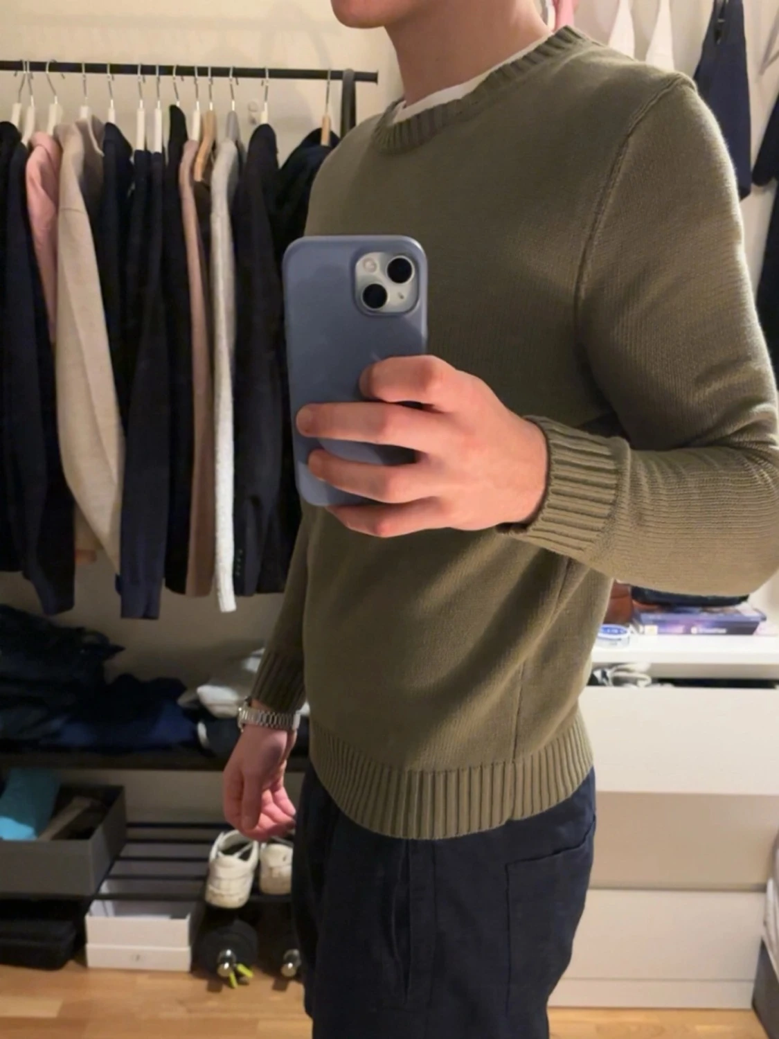 Olivgrön stickad tröja från Polo Ralph Lauren - 1