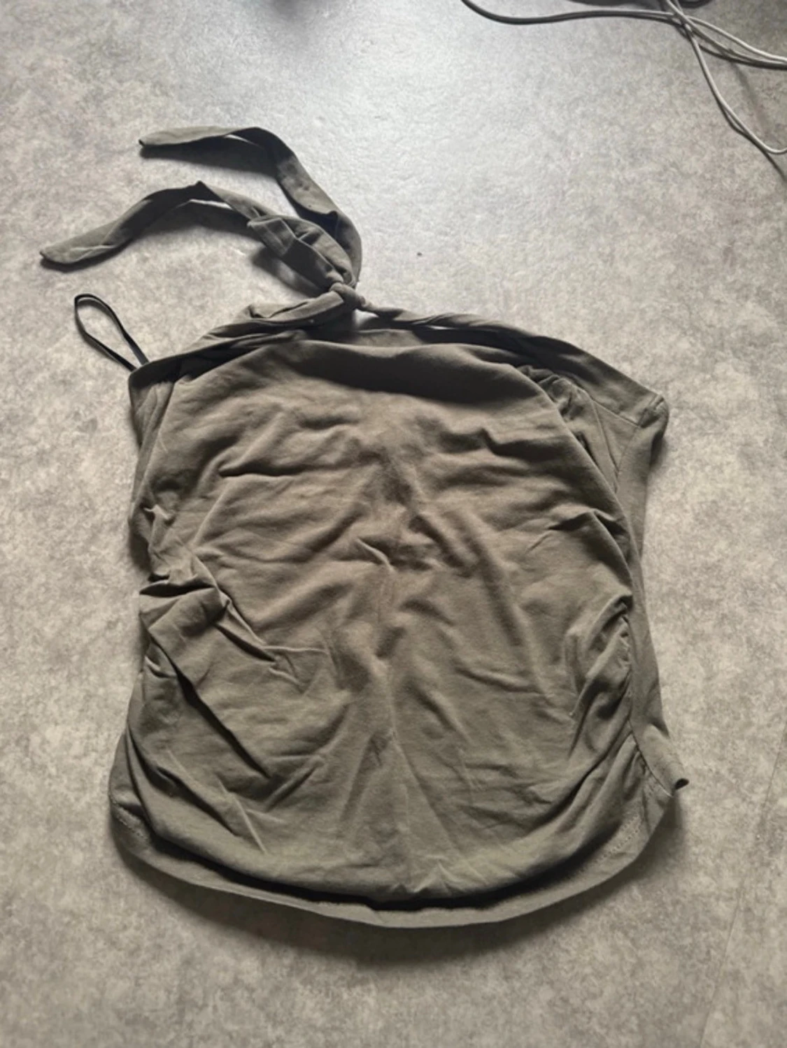 Grön halterneck topp