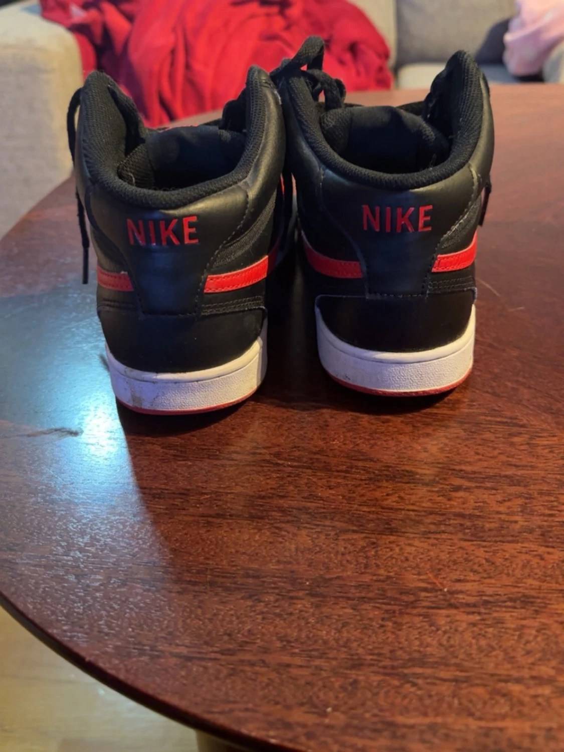 Nike svart-röda high sneakers - 4