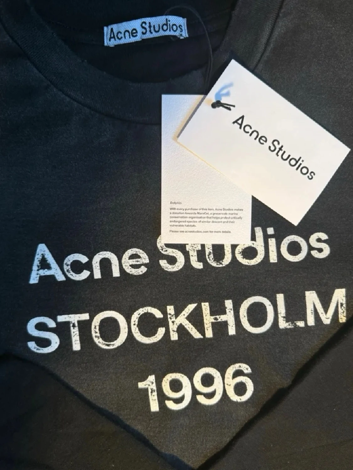 Svart långärmad topp Acne Studios - 4