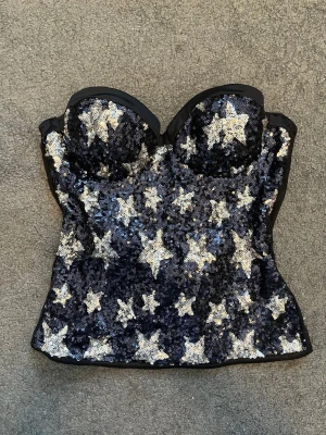 Intimissimi korsett stjärnor blå paljett fest topp - Så fin och festlig, använder inte längre ❤️