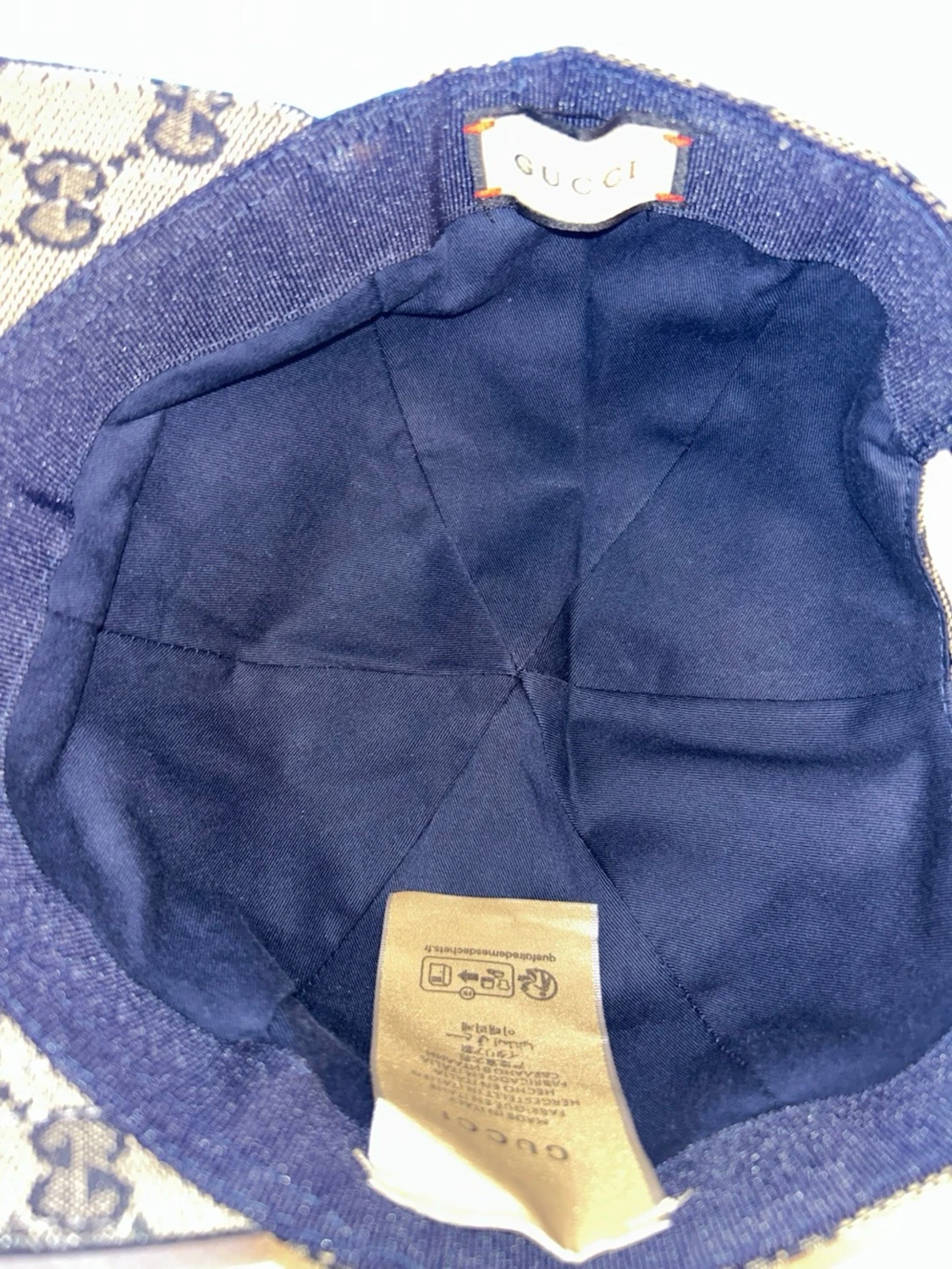 Beige/blå Gucci keps - 3