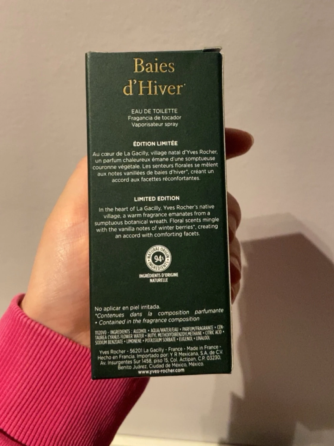 Yves rocher baies d’hiver  - 1