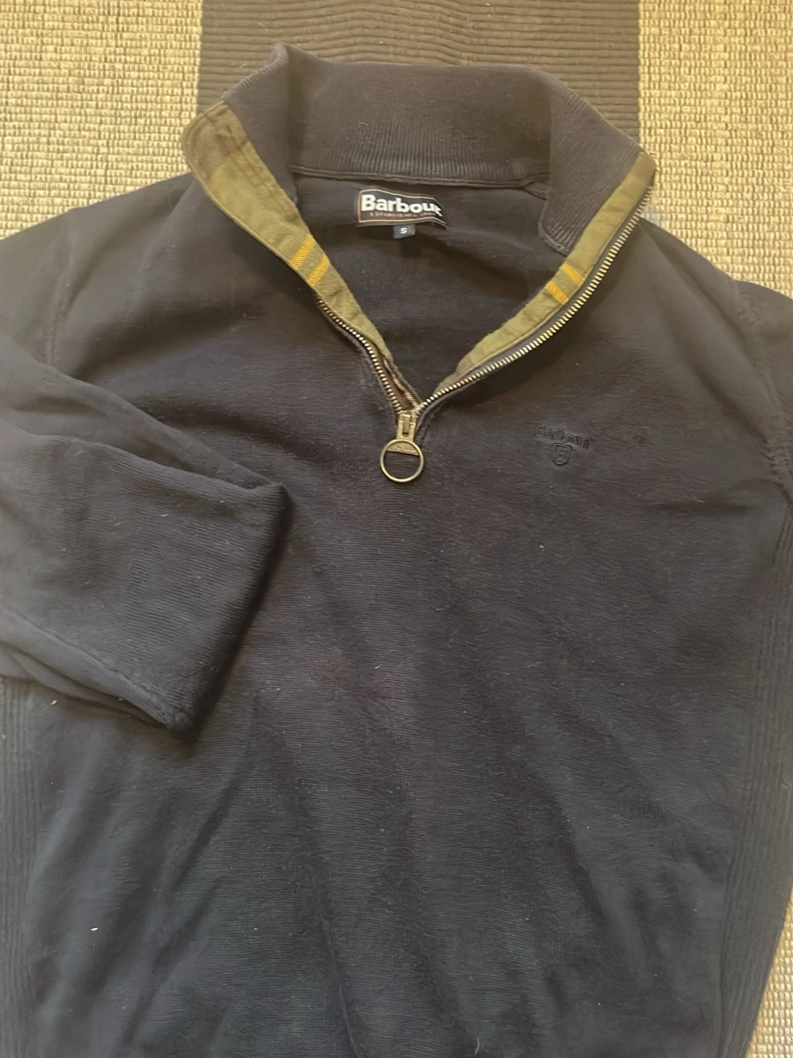 Marinblå halvzip från Barbour - 1