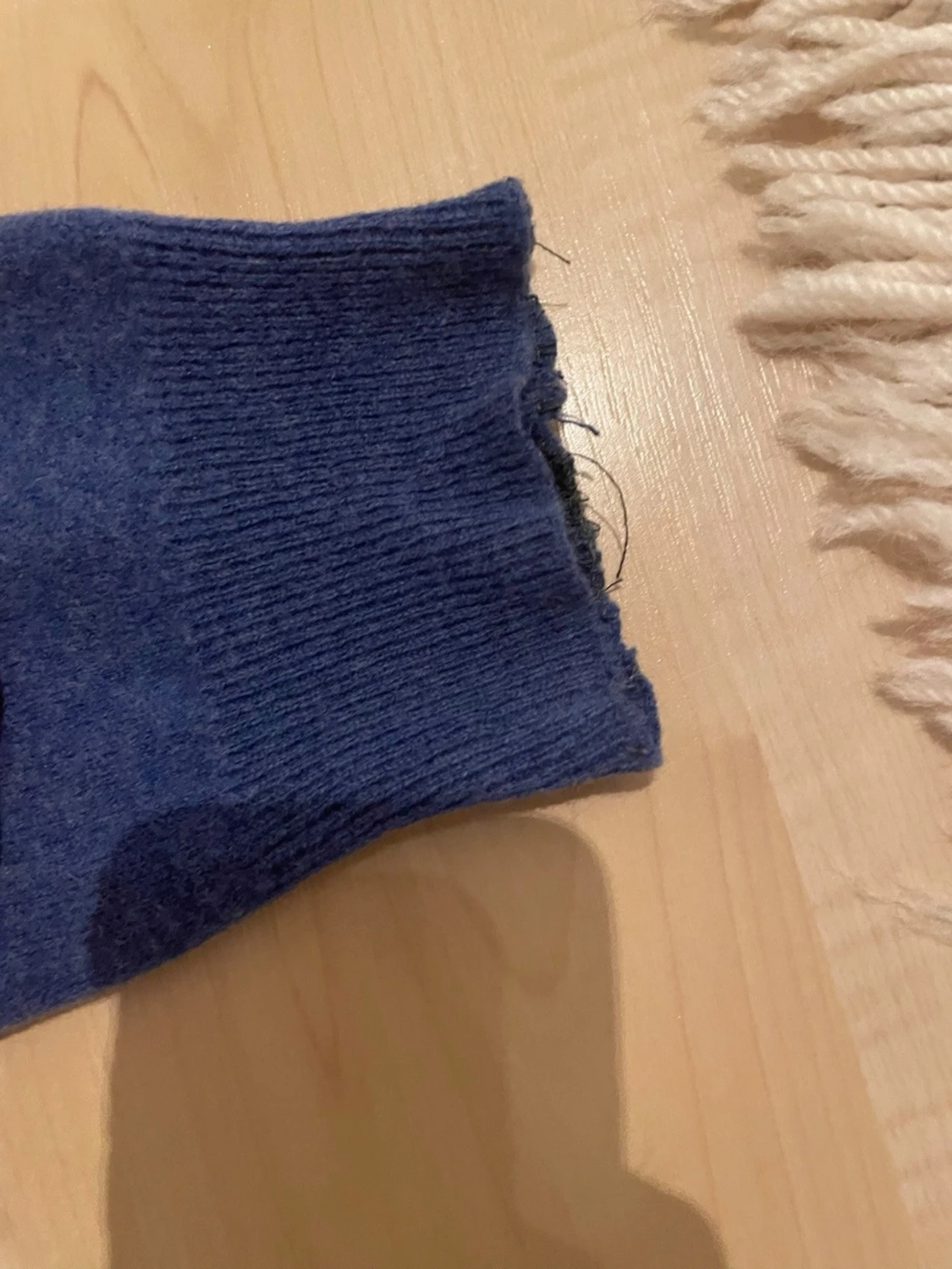 Blå stickad tröja från Canda - 2