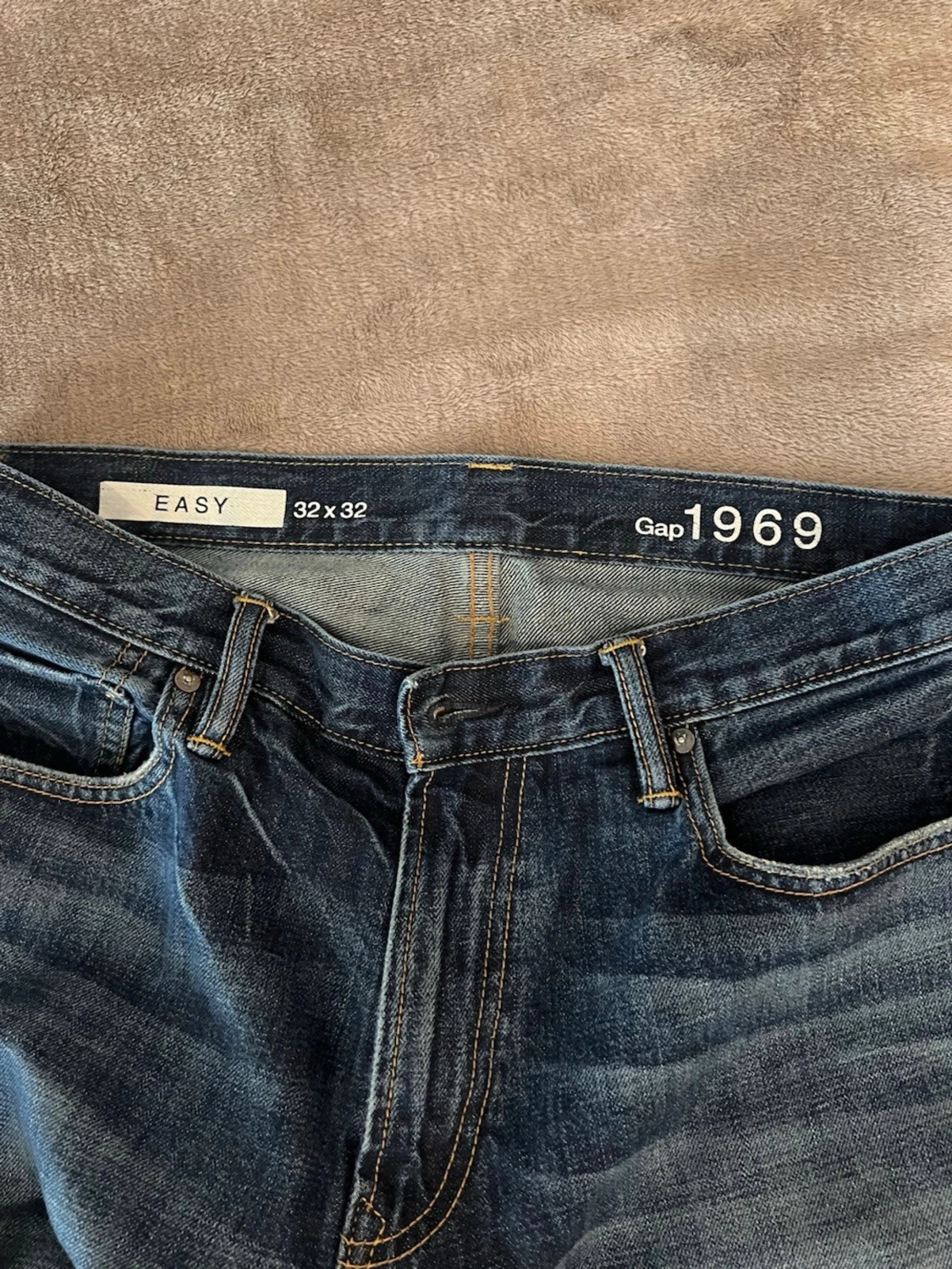 Blå raka jeans från GAP 1969 - 2