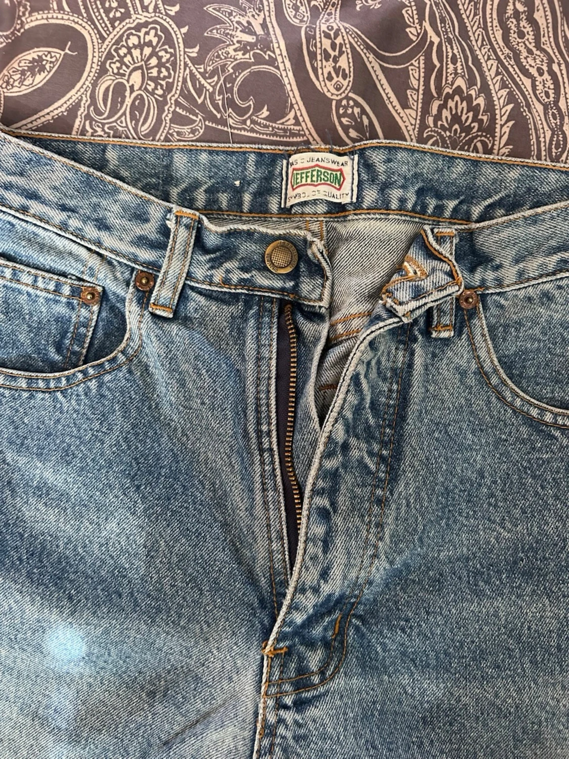Blå raka jeans från Jefferson - 1