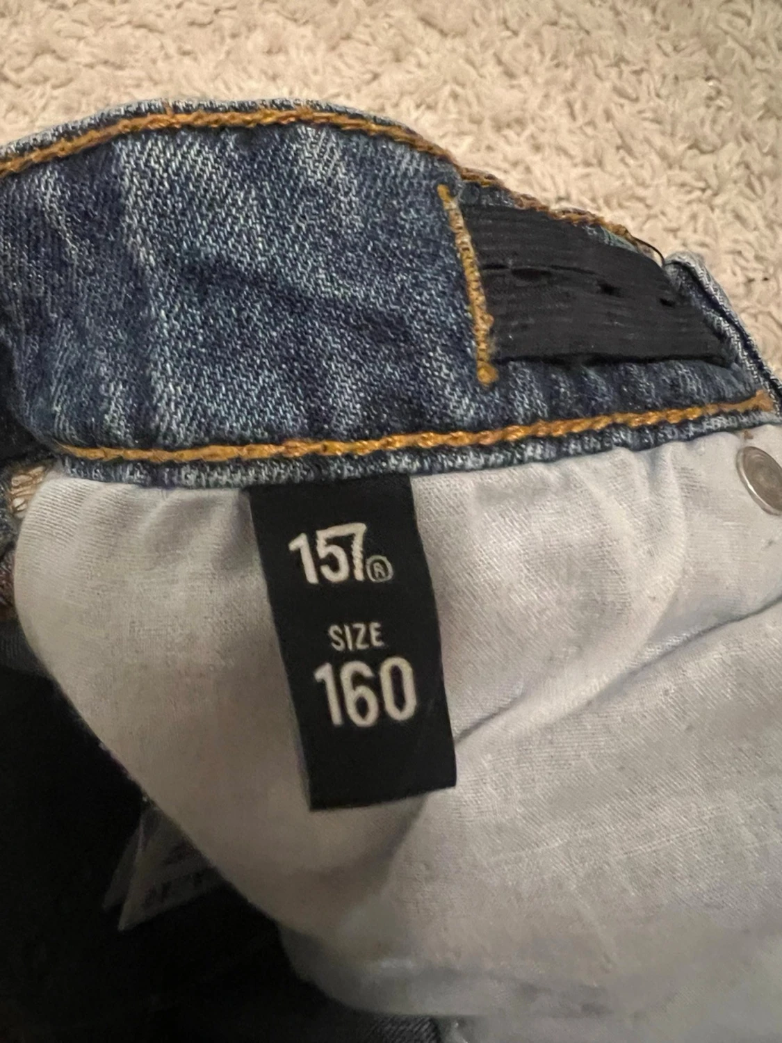 Blå jeanskjol från 157 - 3