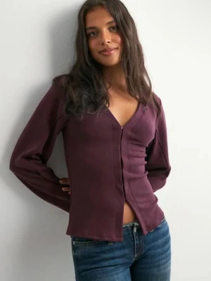 Vinröd cardigan  - Vinröd cardigan från Nelly, slutsåld på hemsidan