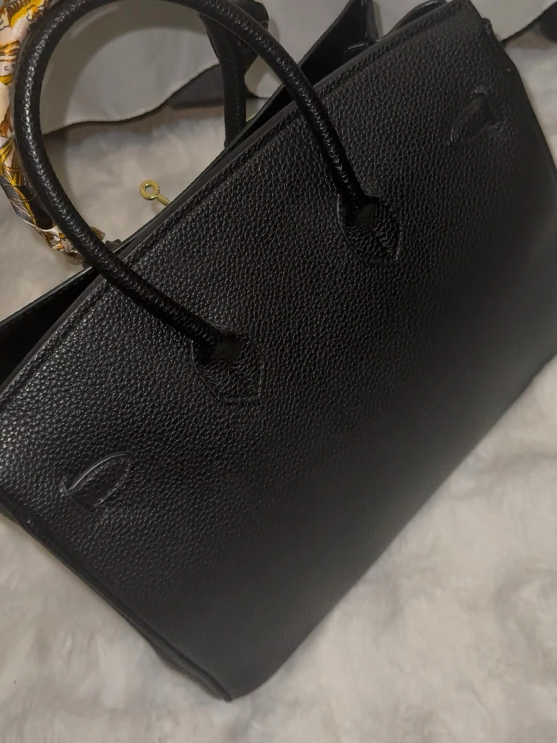 Svart handväska 35 cm - 2