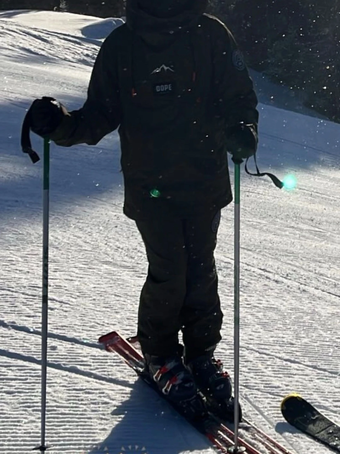 Olivgrön Dope Snow vindjacka - 2