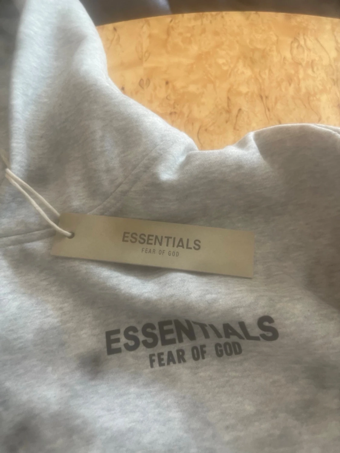 Grå Essentials Fear of God hoodie - 1