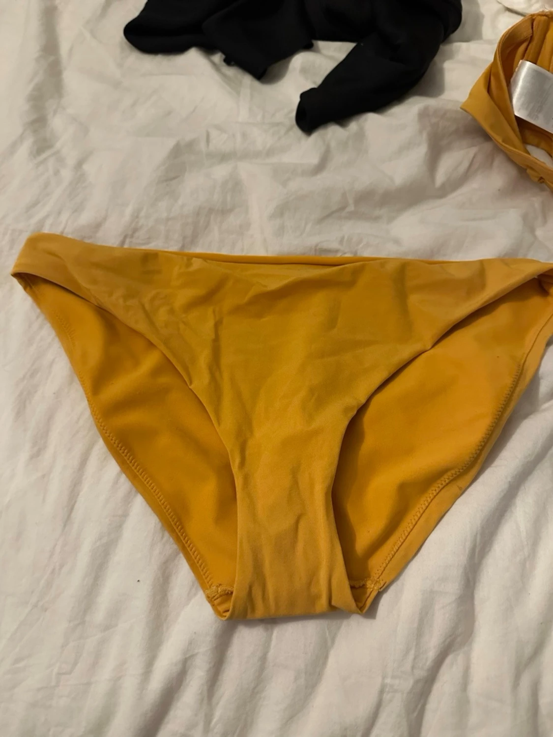 Gul bandeau bikiniöverdel - 3