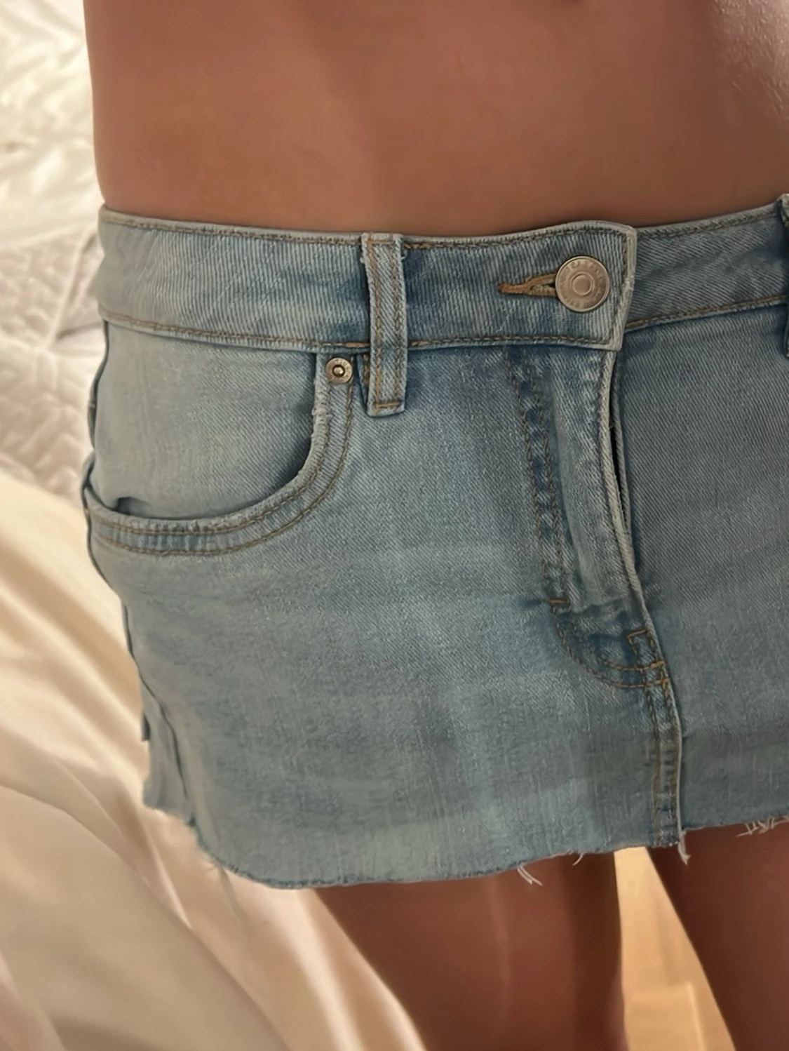 Ljusblå söt jeanskjol 💘 - 2