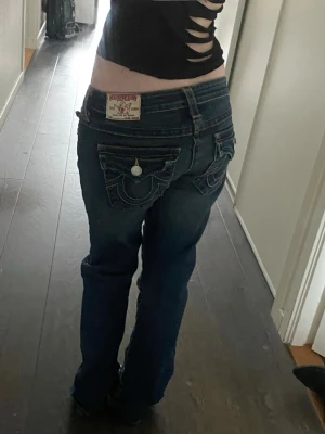 Vintage True Religion jeans | storlek 29 - Säljer ett par blå vintage true religion jeans med ikoniska kontrastsömmar i storlek 29. För preferens så är jag 160 och bär annars xs/s. Jeansen är i perfekt skick, har aldrig används. Hör gärna av dig om du har fler frågor!!