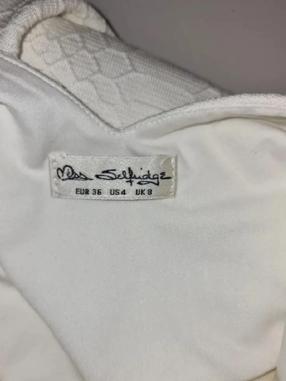 Vit mesh-klänning  - 3