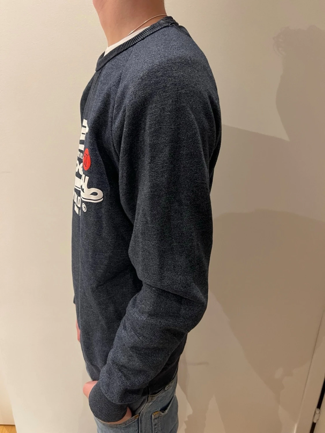 Mörkblå Superdry sweatshirt - 2