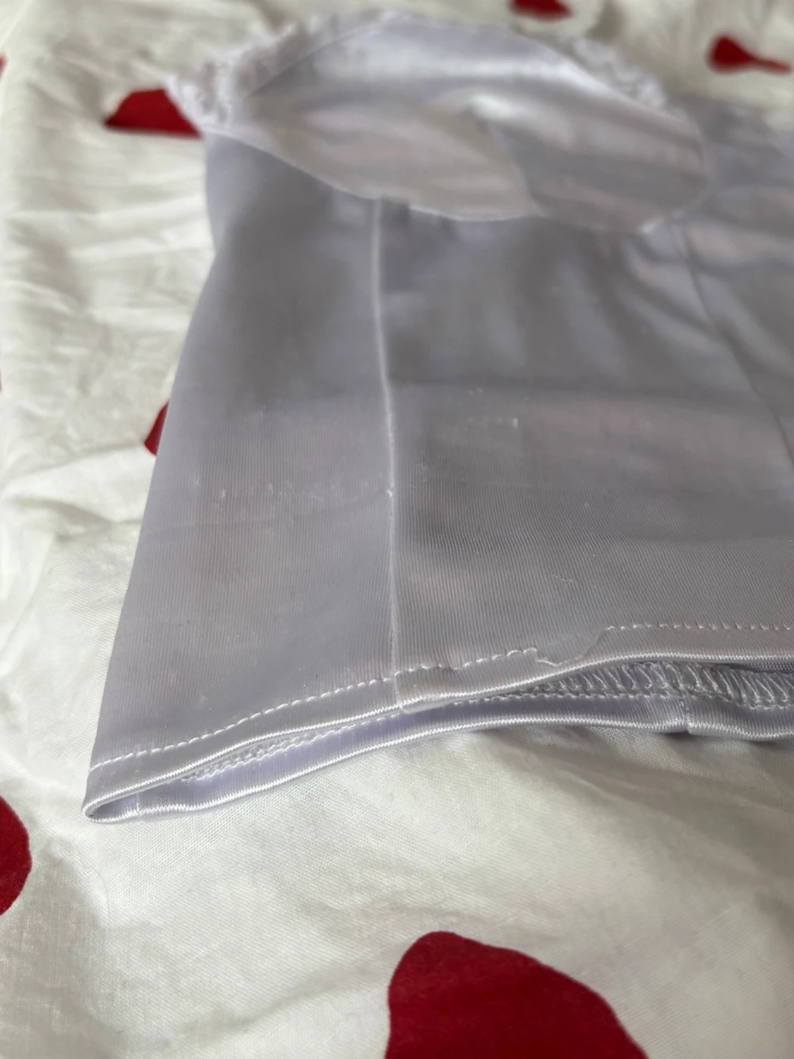 Vit axelbandslös korsett med spets - 3