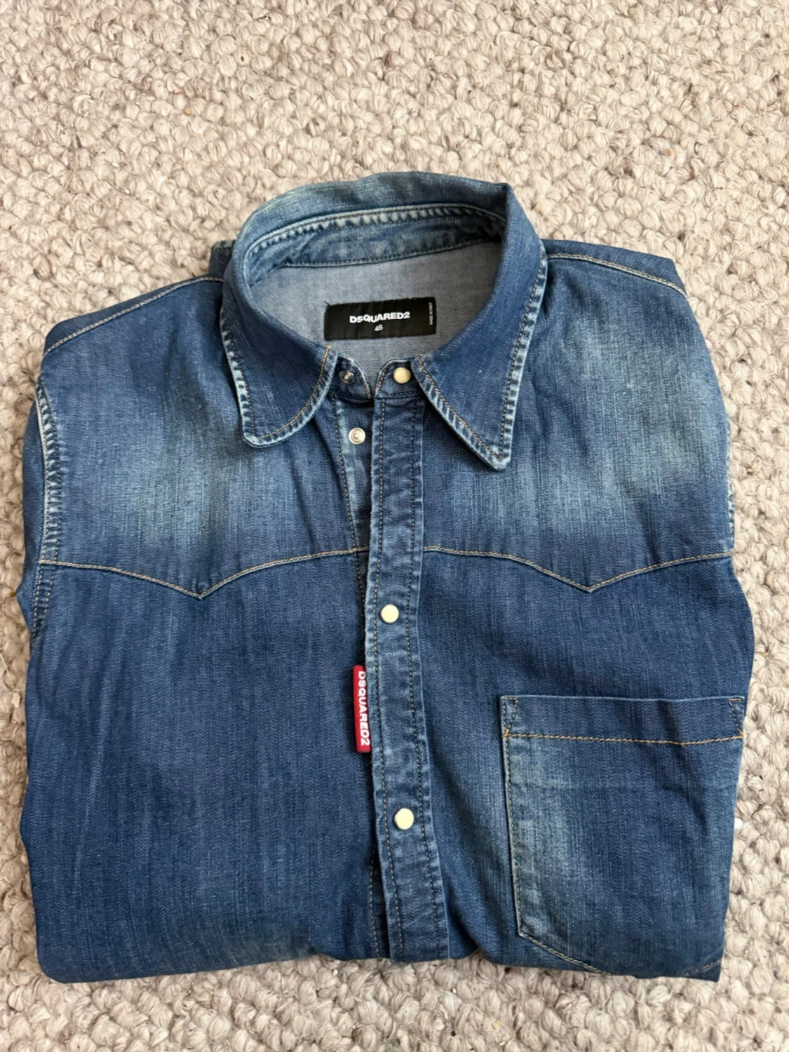 Blå jeansskjorta från Dsquared2 - 2