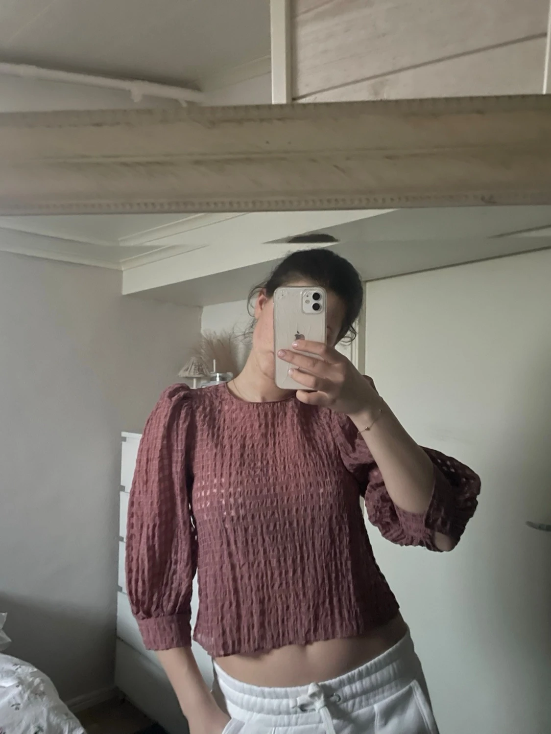 Mörk rosa blus - 1