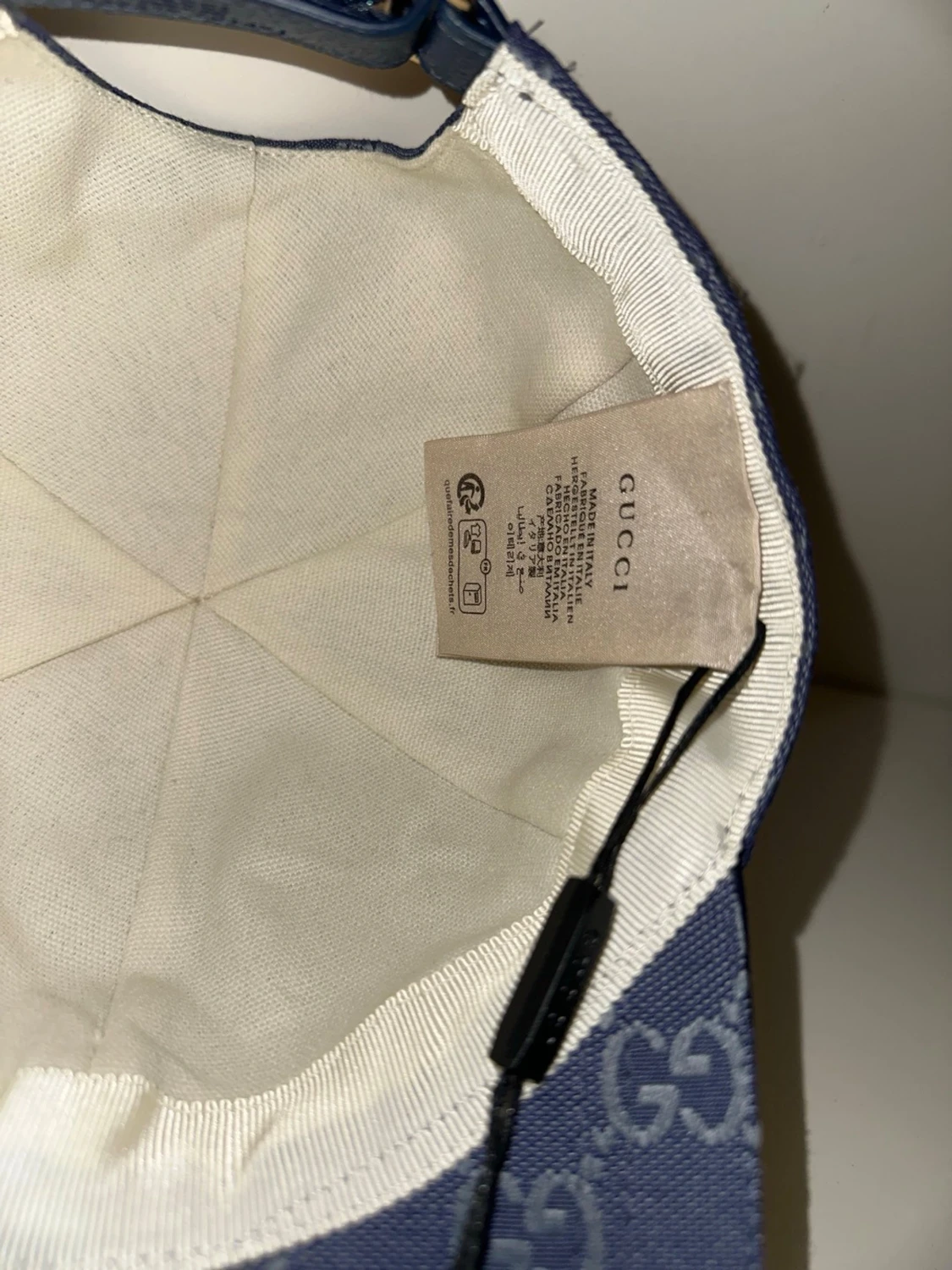 Blå GG-monogram keps från Gucci - 3