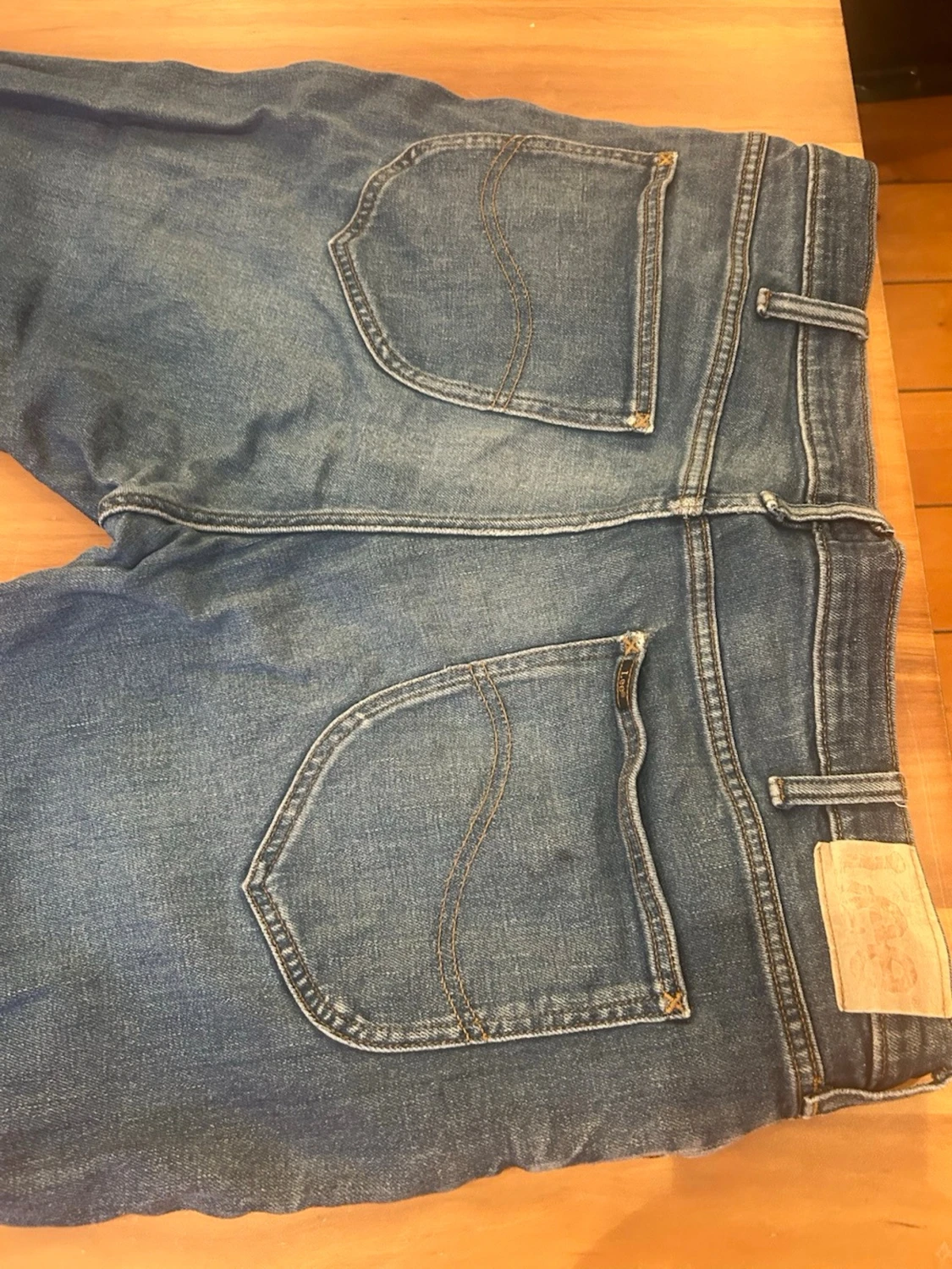 Blå raka jeans från Lee - 2