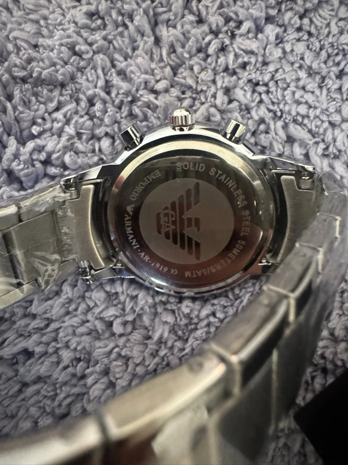 Emporio Armani silverfärgad klocka - 1