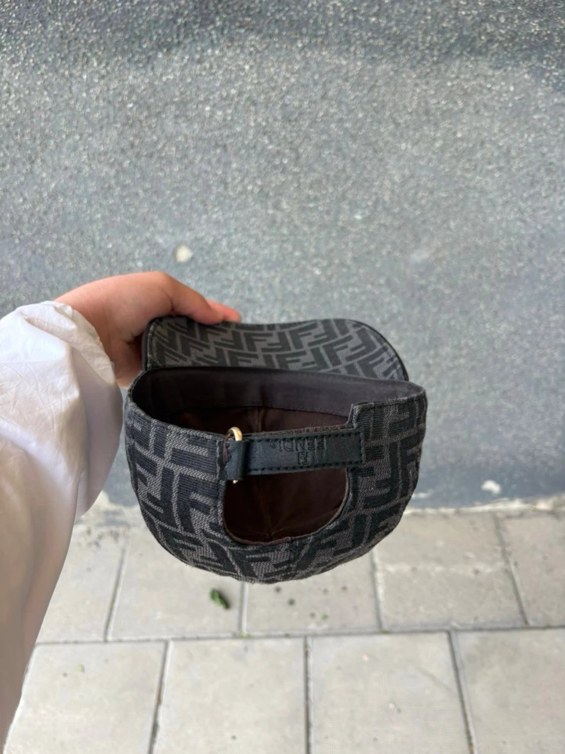 Svart keps från Fendi med FF-mönster - 3