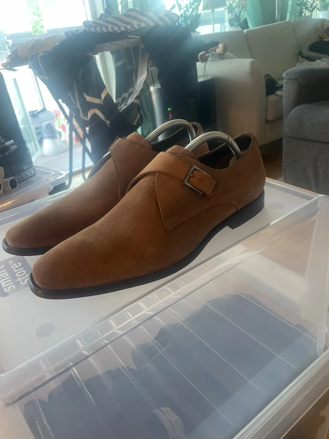 Bruna mocka loafers från Digel - 2