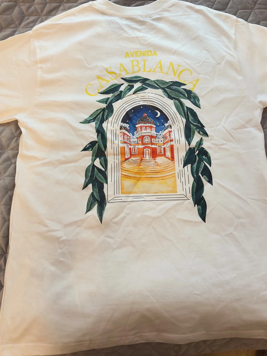 Vit t-shirt från Casablanca med tryck - 1