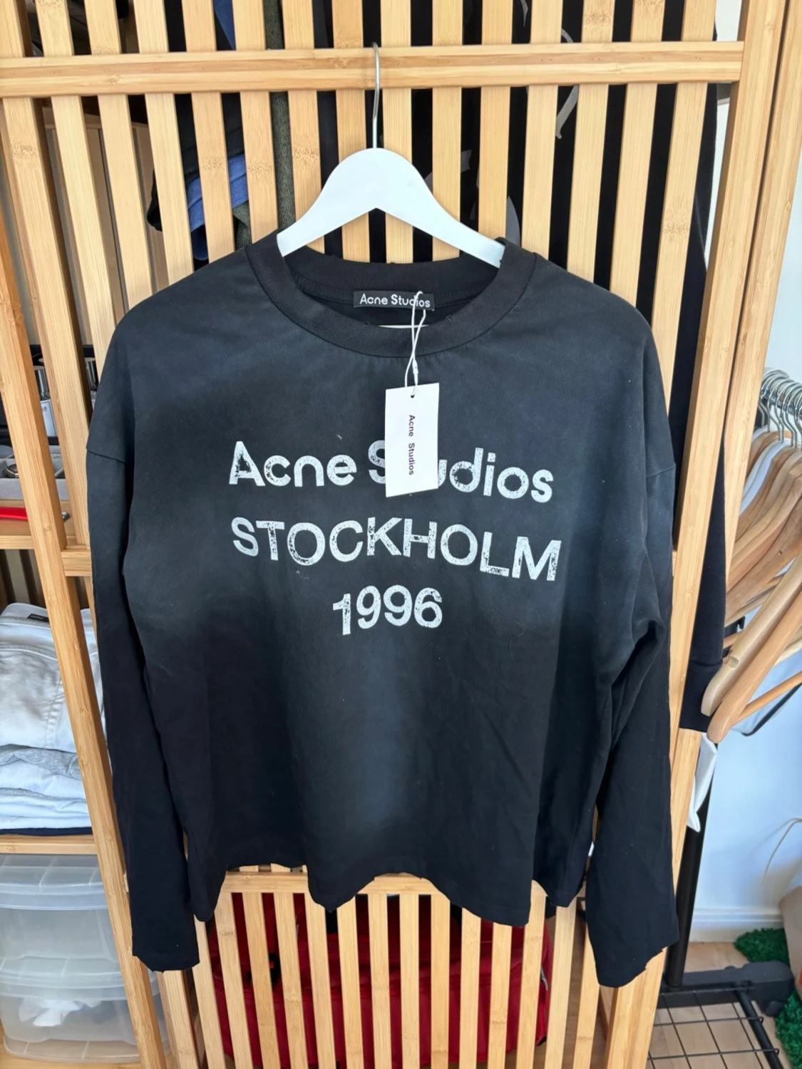Svart långärmad topp Acne Studios