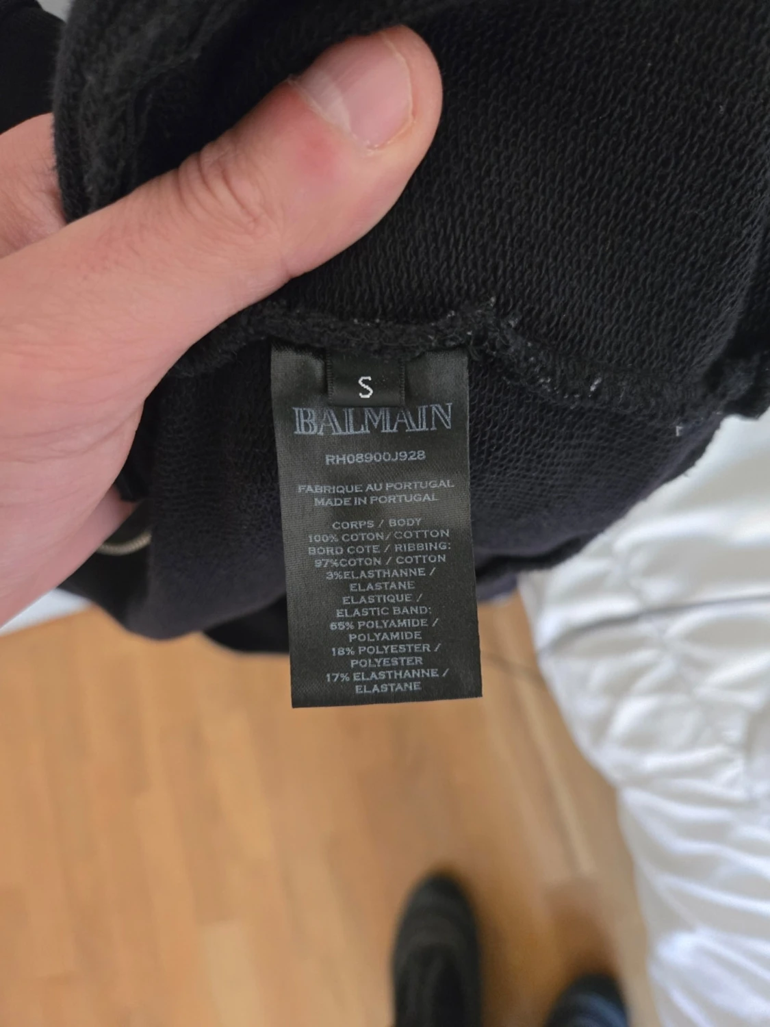 Svart zip kofta från Balmain Paris - 2