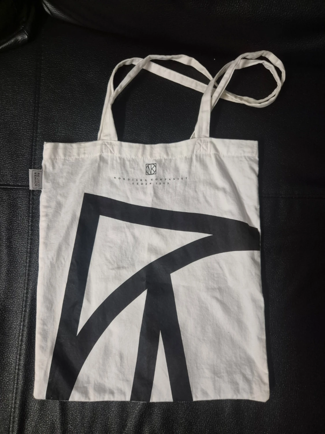 Vit tygpåse från Nordiska Kompaniet NK - 1