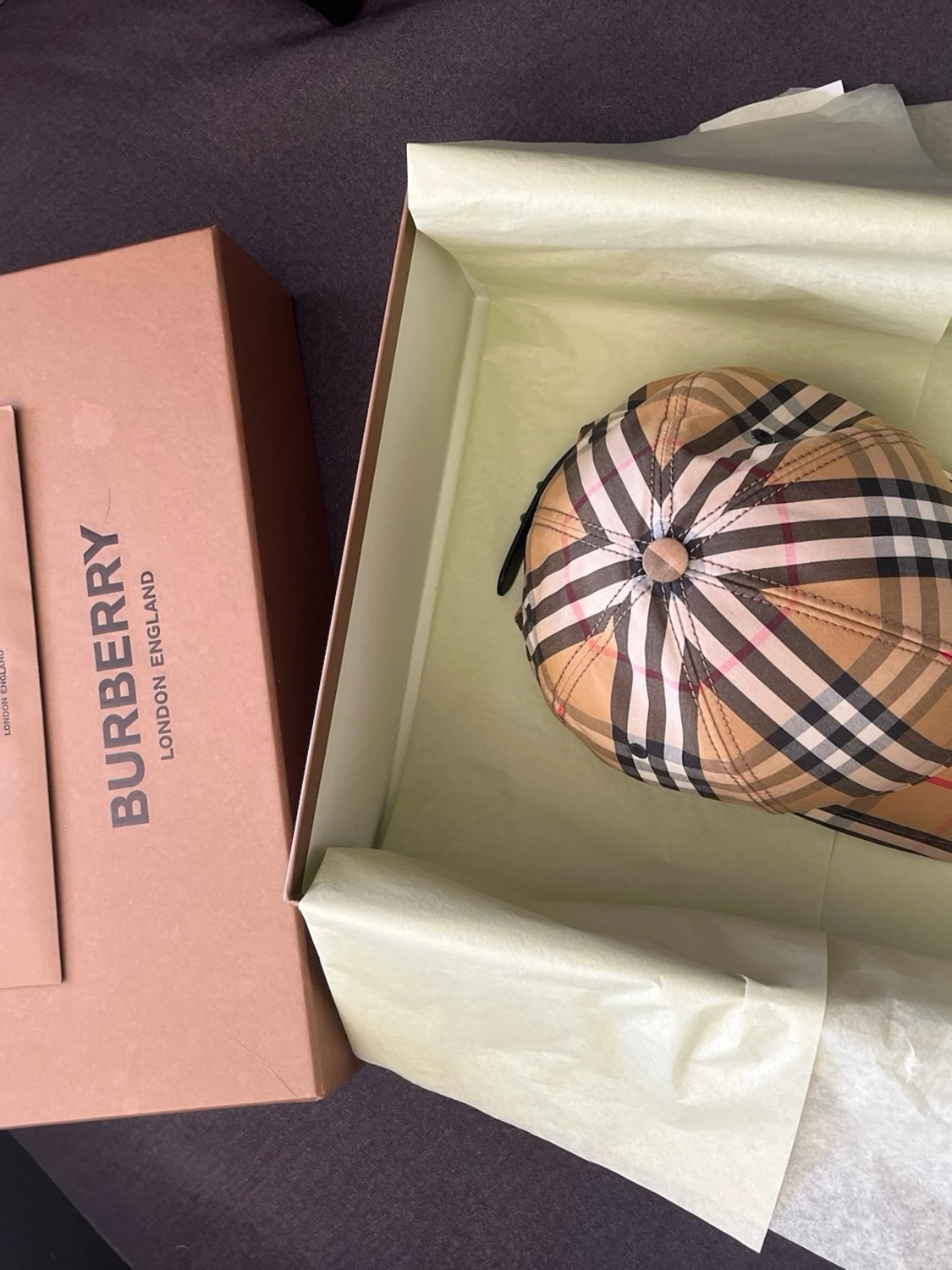 Burberry klassisk rutmönstrad keps - 1