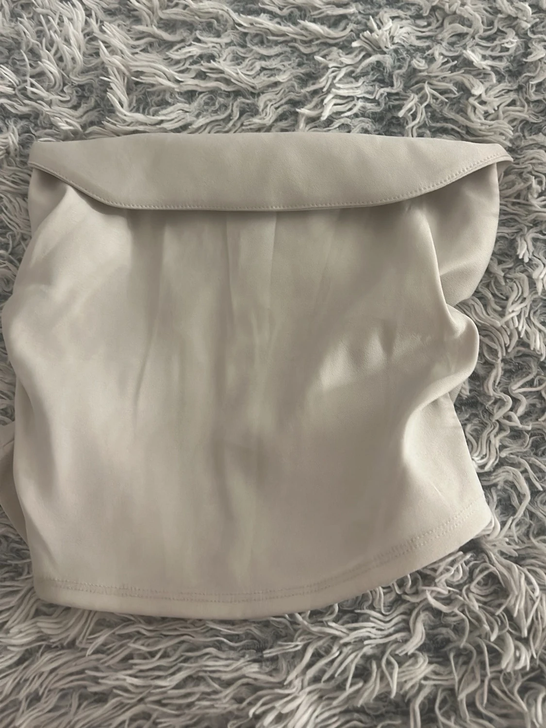 Beige axelbandslös tubtopp - 2