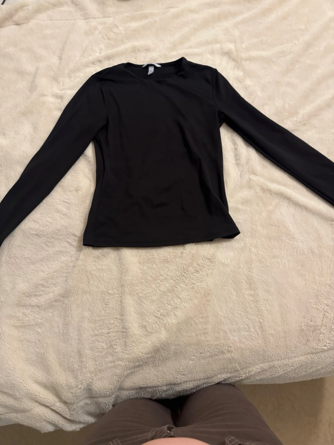 Svart långärmad topp från H&M