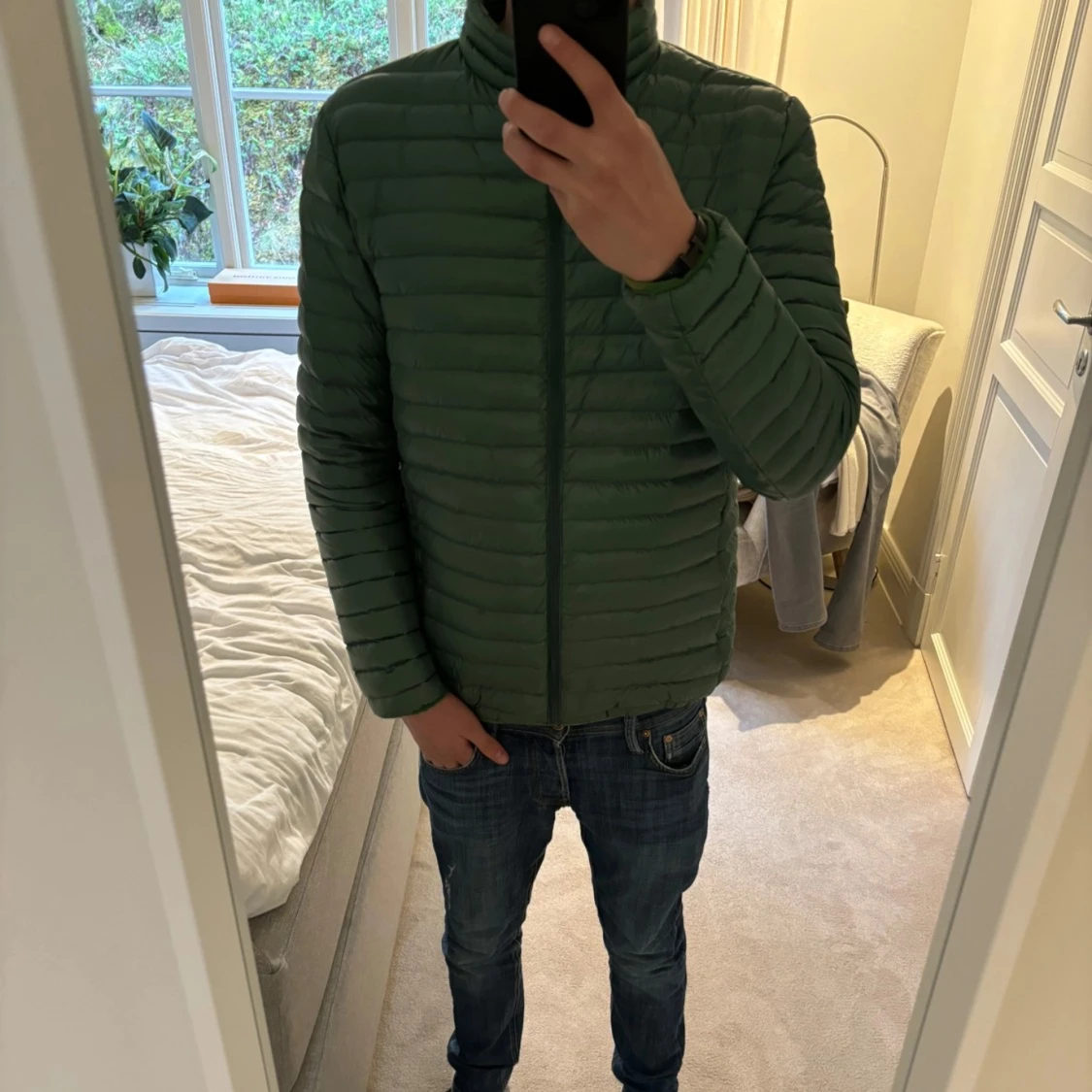 Grön pufferjacka från Moncler - 1