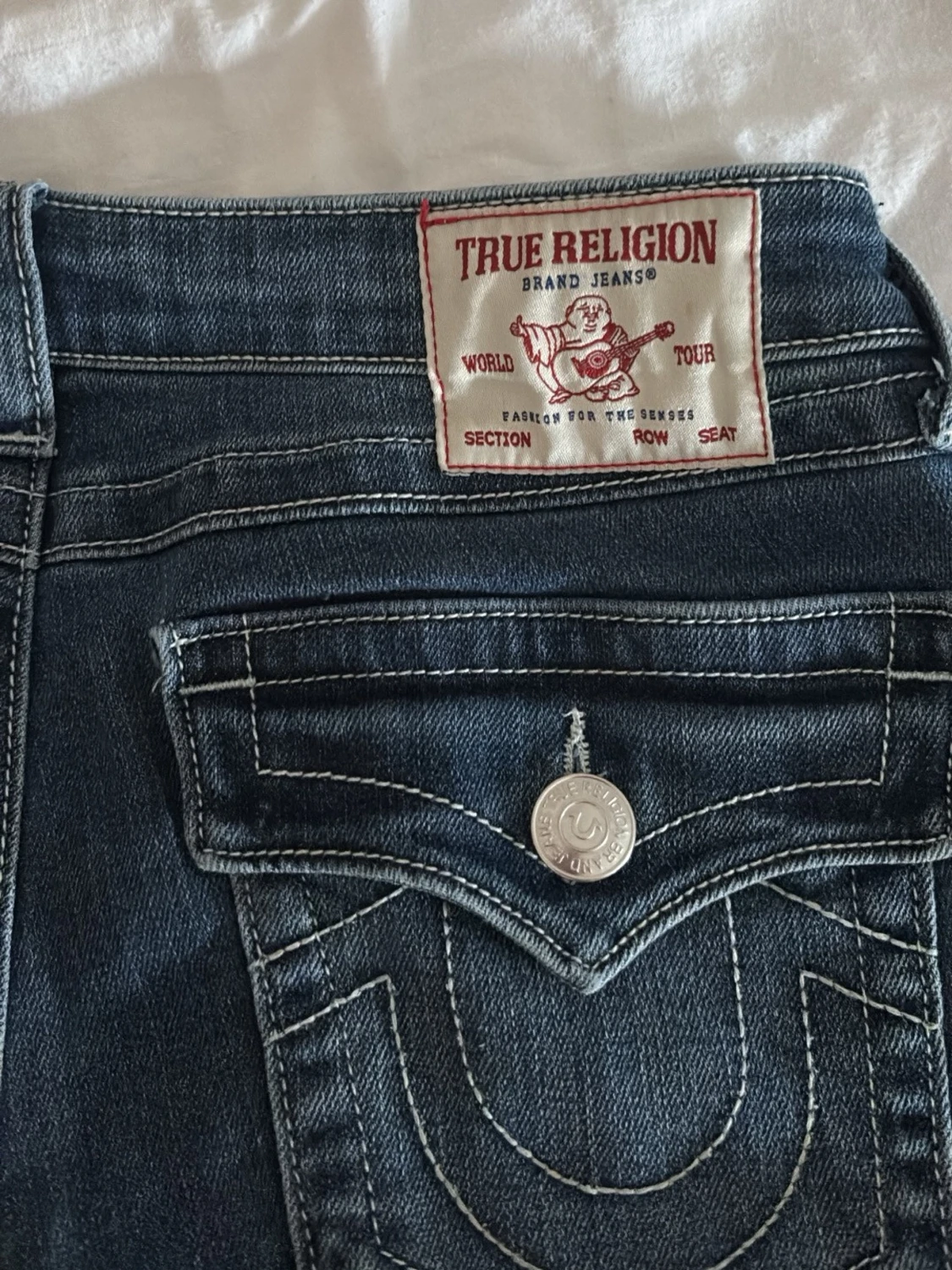 True Religion blå bootcut jeans - 3