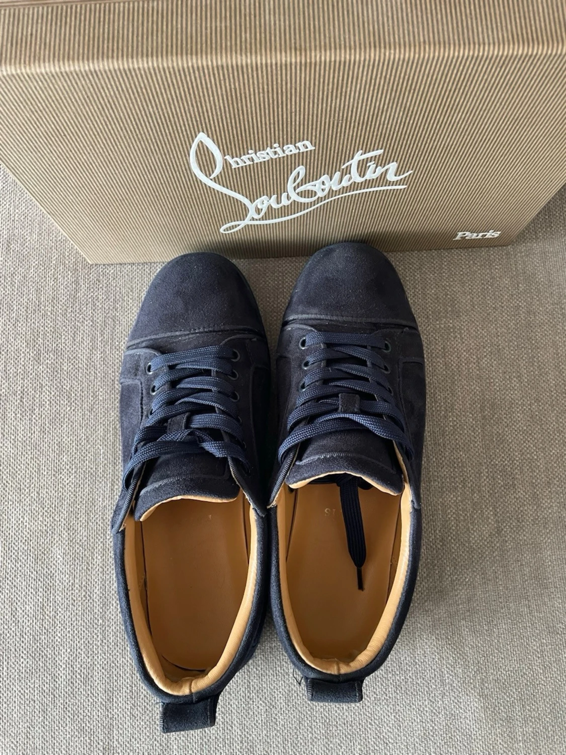 Mörkblå sneakers från Christian Louboutin - 1