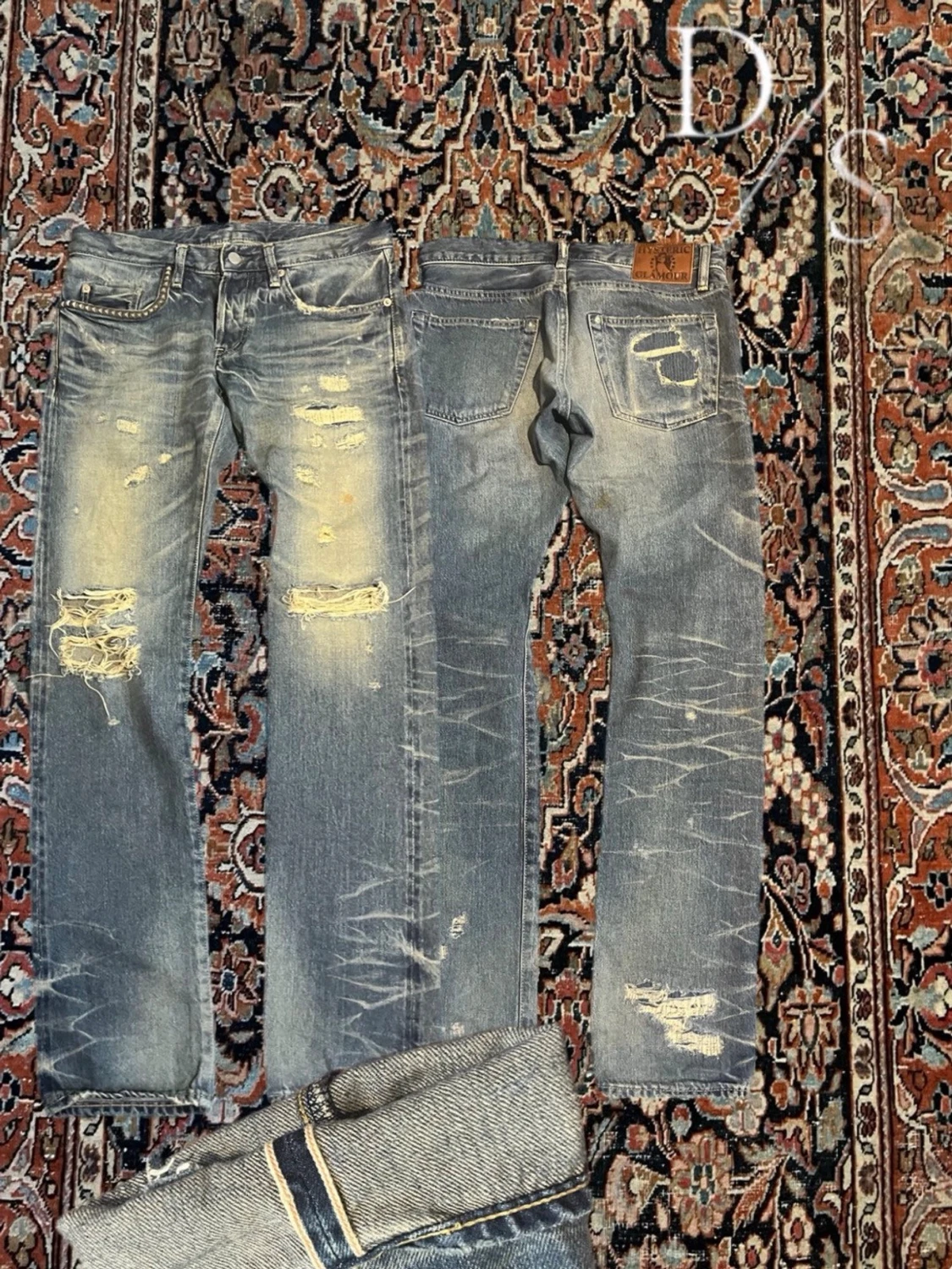 Hysteric glamour distressed Selvedge jeans