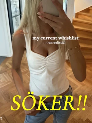 Söker en vit topp från Zara  - Söker, skriv gärna om ni vill sälja!🩷🥺