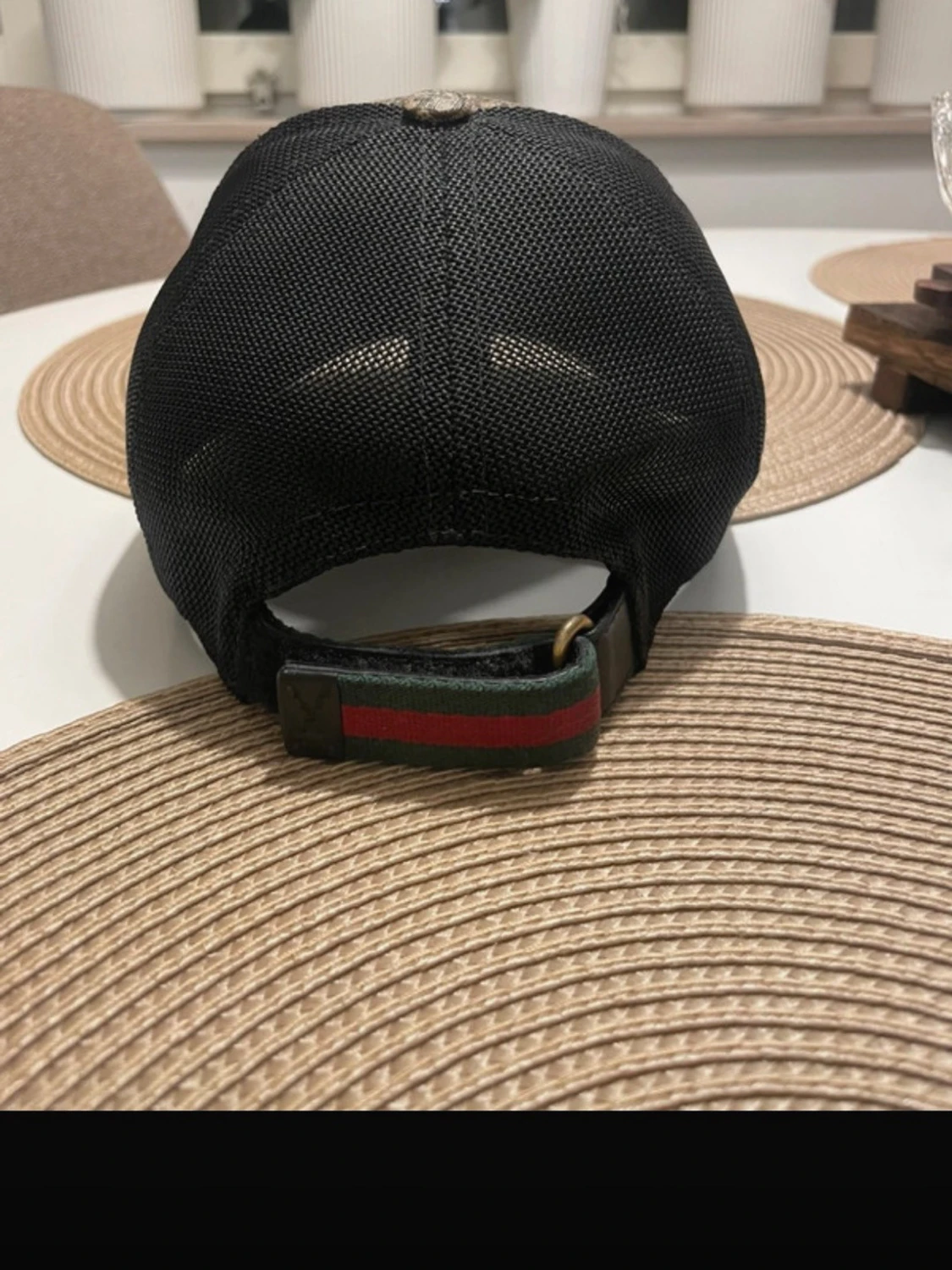 Gucci keps med bi och GG-mönster - 2